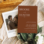 Boho Wedding Invite | Moderne minimalistische brui Kaart