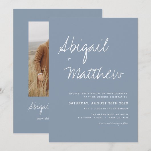 Boho Wedding Kaart (Voorkant / Achterkant)