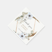 Boho Wedding Lijst Floral Fall Wedding Elegant Servet (Hoek)