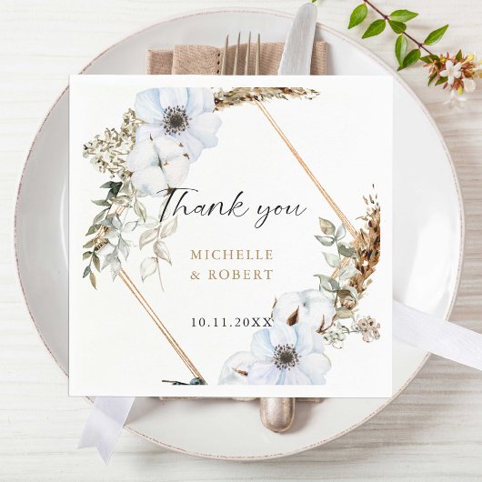 Boho Wedding Lijst Floral Fall Wedding Elegant Servet