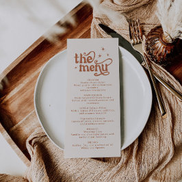 Boho Wedding Menu