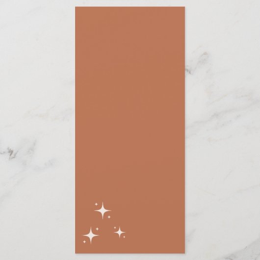 Boho Wedding Menu (Achterkant)