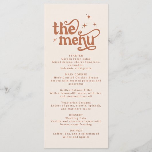 Boho Wedding Menu (Voorkant)