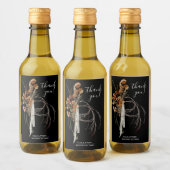 Boho Wedding Mini Wine Fleslabel Wijn Etiket (Flessen)