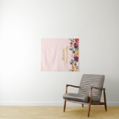 Boho Wedding Photo Booth Backdrop Blush Gold Prop Wandkleed (In Situ (horizontaal))