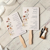 Boho Wedding Program Handwaaier