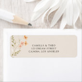 Boho Wedding Return Label (Insitu)