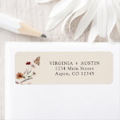 Boho Wedding Return Label