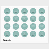 Boho Wedding Ronde Sticker (Vel)