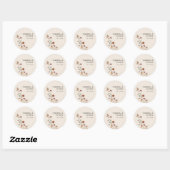 Boho Wedding Ronde Sticker (Vel)