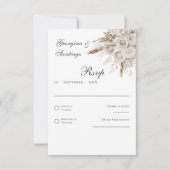 Boho Wedding RSVP card Kaartje (Voorkant)