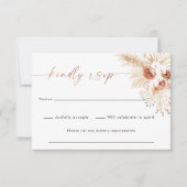 Boho Wedding RSVP Kaart | 3,5x5-inch Kaart (Voorkant)