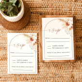 Boho Wedding RSVP Kaart | Kaart voor verticale res