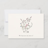 Boho Wedding RSVP-kaart RSVP Kaartje (Achterkant)
