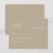 Boho Wedding RSVP-kaart RSVP Kaartje (Voorkant / Achterkant)