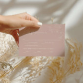 Boho Wedding RSVP | Terracotta en handgetekende bl Kaartje