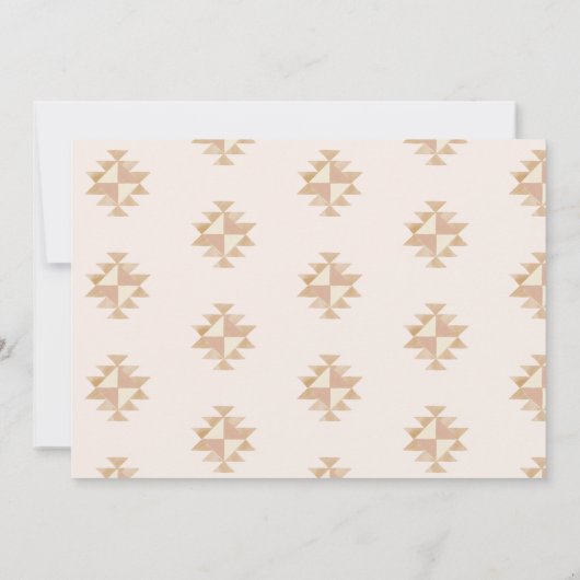 Boho Wedding Save the Date Invitation Kaart (Achterkant)