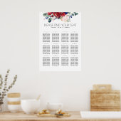 Boho Wedding Seating Chart Poster (Keuken)