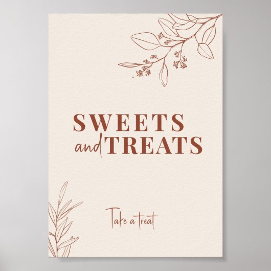 Boho Wedding Sign Poster (Voorkant)