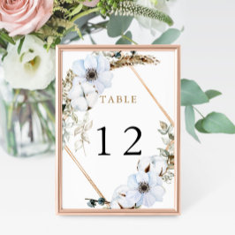 Boho Wedding Table Number Lijst Herfst Terracotta Kaart