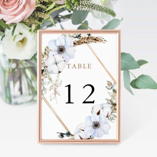 Boho Wedding Table Number Lijst Herfst Terracotta Kaart