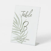 Boho Wedding Table Number Reclamebord Met Voetstuk (Voorkant)