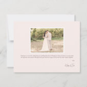 Boho Wedding Thank You Card Bedankkaart (Achterkant)