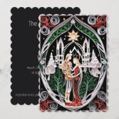 Boho Wedding Uitnodiging (Voorkant / Achterkant)