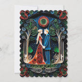 Boho Wedding Uitnodiging (Voorkant)