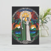 Boho Wedding Uitnodiging (Staand voorkant)