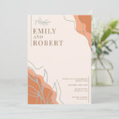 Boho Wedding Uitnodiging (Staand voorkant)