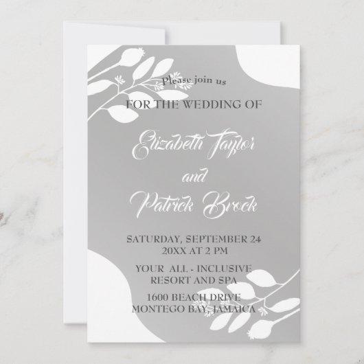 Boho Wedding Uitnodiging (Voorkant)