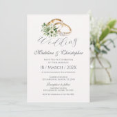 Boho Wedding Uitnodiging (Staand voorkant)