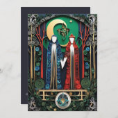 Boho Wedding Uitnodiging (Voorkant / Achterkant)