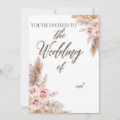 Boho Wedding Uitnodiging (Voorkant)
