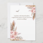 Boho Wedding Uitnodiging (Achterkant)