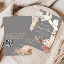 Boho Wedding Uitnodiging