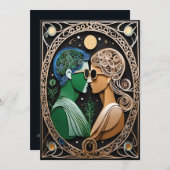 Boho Wedding Uitnodiging (Voorkant / Achterkant)