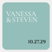 Boho Wedding Vierkante Sticker (Voorkant)