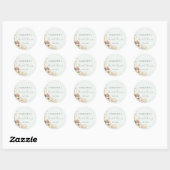 BOHO WEDDING VRIJGEZELLENFEEST RONDE STICKER (Vel)