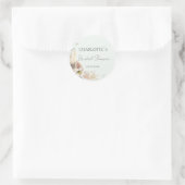 BOHO WEDDING VRIJGEZELLENFEEST RONDE STICKER (Tas)
