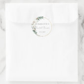 BOHO WEDDING VRIJGEZELLENFEEST RONDE STICKER (Tas)