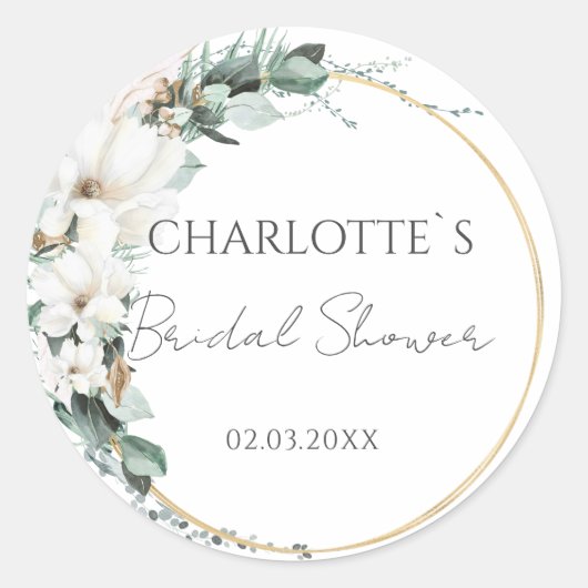 BOHO WEDDING VRIJGEZELLENFEEST RONDE STICKER (Voorkant)