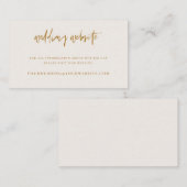 Boho Wedding Website Details Enclosure Kaart C103 (Voorkant / Achterkant)