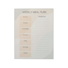 Boho Weekly Meal Plan Notitieblok