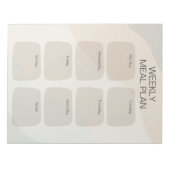 Boho Weekly Meal Plan Notitieblok (Voorkant)