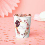 Boho weelderige Pampasgras bruiloft bruidsfeest pa Papieren Bekers<br><div class="desc">Proost met deze gepersonaliseerde papieren bekers! Bewerk eenvoudig de namen op de voor- en achterkant.

Bekijk de hele collectie voor meer bijpassende artikelen!</div>