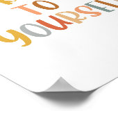 Boho Wees aardig tegen jezelf Poster (Hoek)