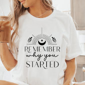 Boho weet nog waarom je Motivatie begon Tri-Blend Shirt