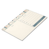 Boho Wekelijkse Familiekalender met Notities Secti Notitieblok (Schuin)